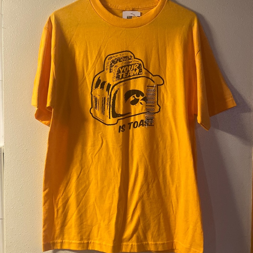 Brand new size medium Iowa Hawkeye t-shirt. “Your team is toast”